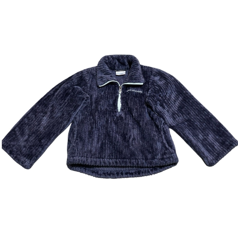 Columbia Girl’s Fireside Sherpa Half-zip Sweater size XS 6X